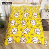 Cartoon Cat Duvet Cover Set for Kids Girl Microfiber Kitten 2/3pcs Cartoon Animal Bedding Set Single Twin Queen King Quilt Cover