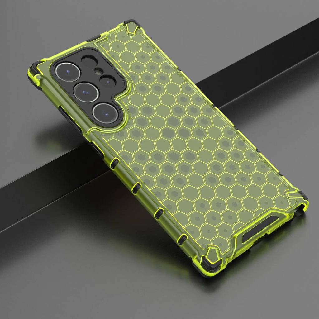 2 in1 Full Protection Shockproof Phone Case For Samsung Galaxy S24 S23 S22 S21 Ultra S24Plus S23FE Translucent Hard Armor Cover