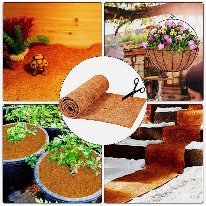 Кокосовое волокно, рулон кокосового волокна, коврик из кокосовой пальмы, садовый коврик