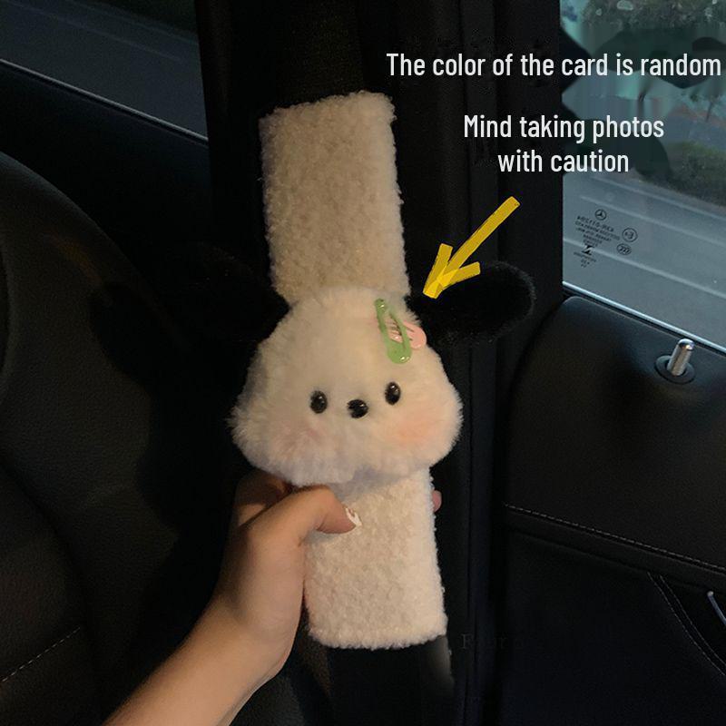 Чехол на плечо ремня безопасности автомобиля с изображением собаки из мультфильма Pacha: Универсальный антиудушающий защитный декор для автомобиля - милое украшение