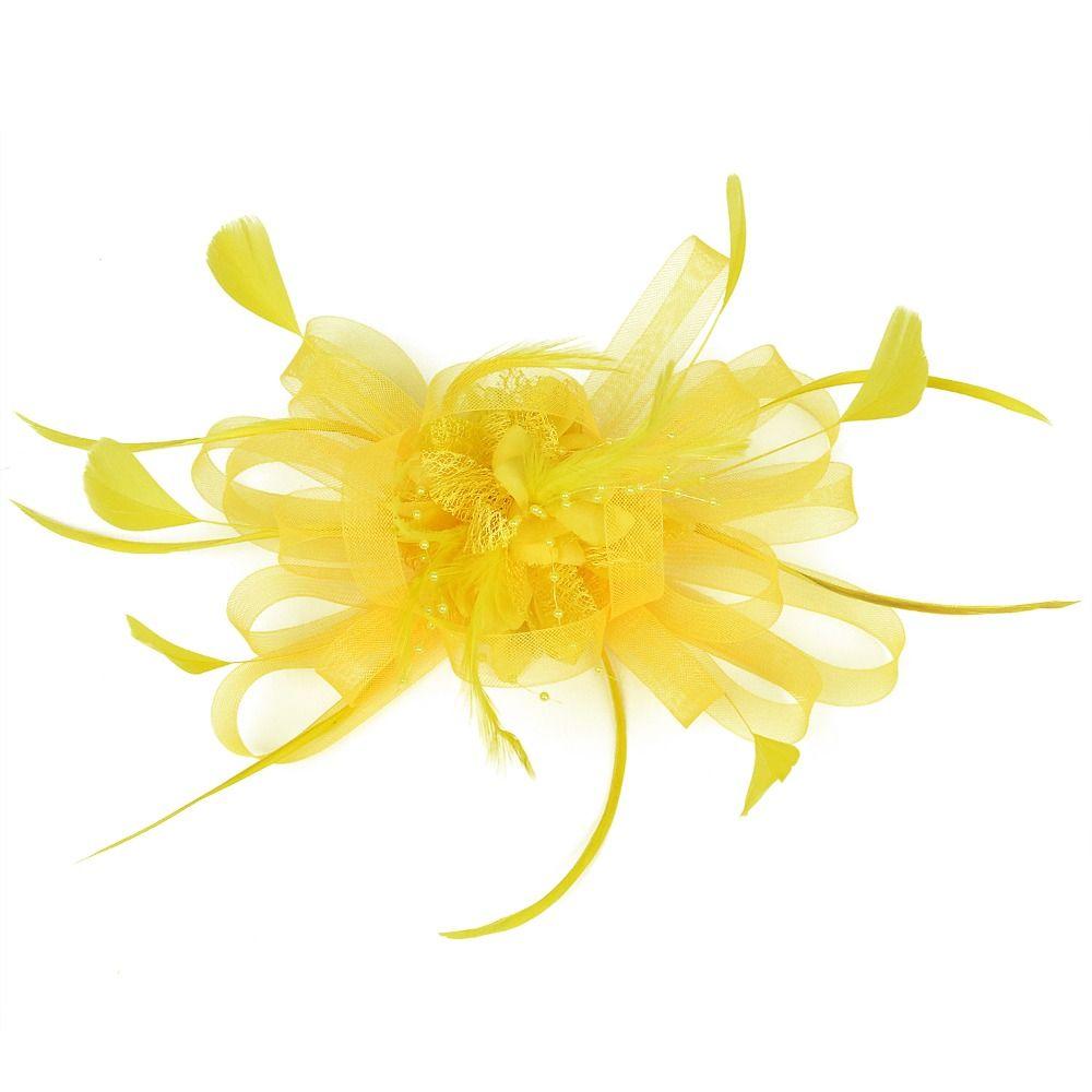 Headwear Banquet Wedding Hair Accessories Bride's Headdress Feathers Hat Hair Clip Fascinators Hat