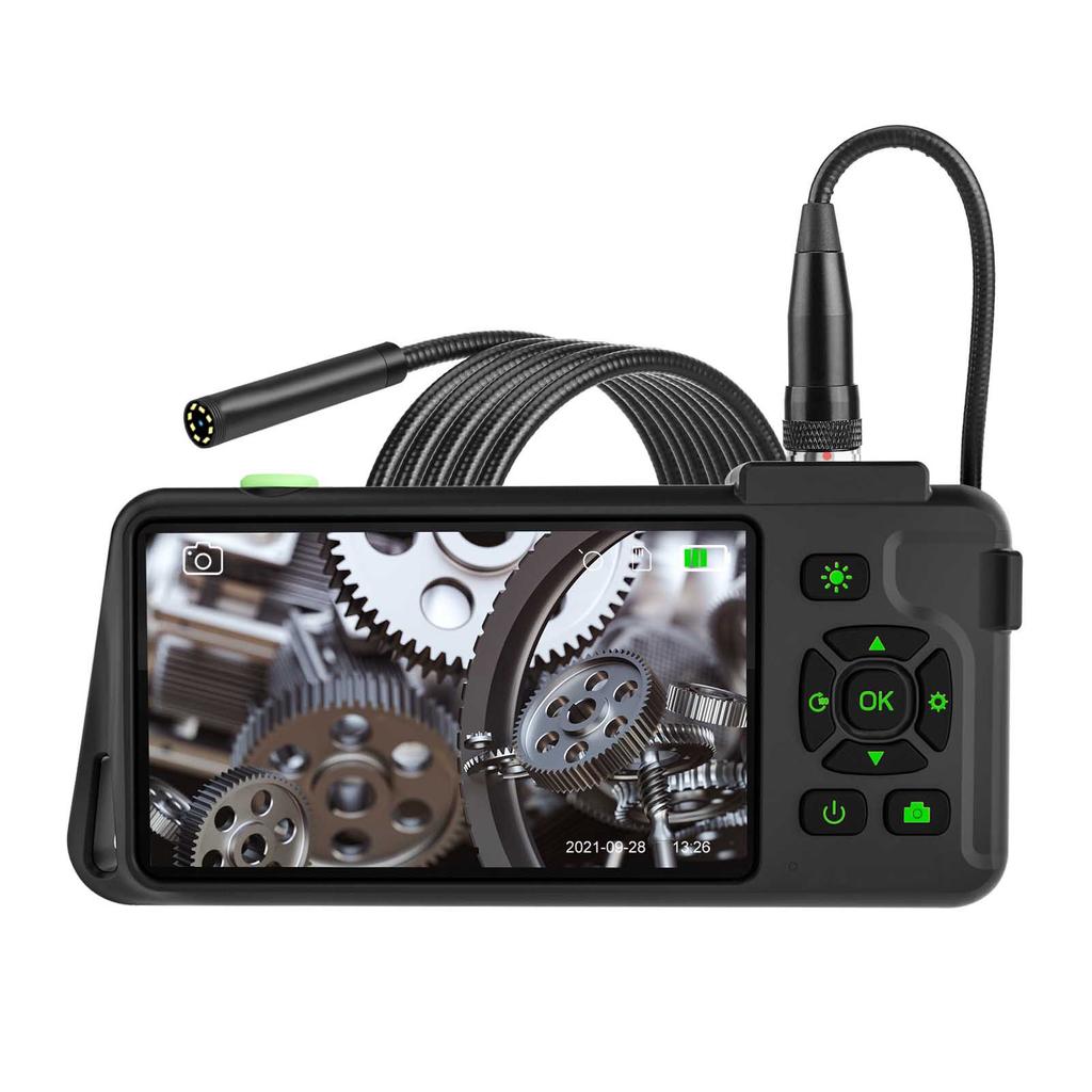 Industrial Endoscope with 4.5-inch IPS Color Display 1080P Photos Videos Snake Camera with 8 LED