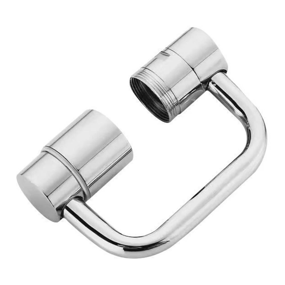 Поворотный насадка-распылитель для смесителя 1080°, из нержавеющей стали, брызгозащитная, с фильтром, регулируемая, 2 режима