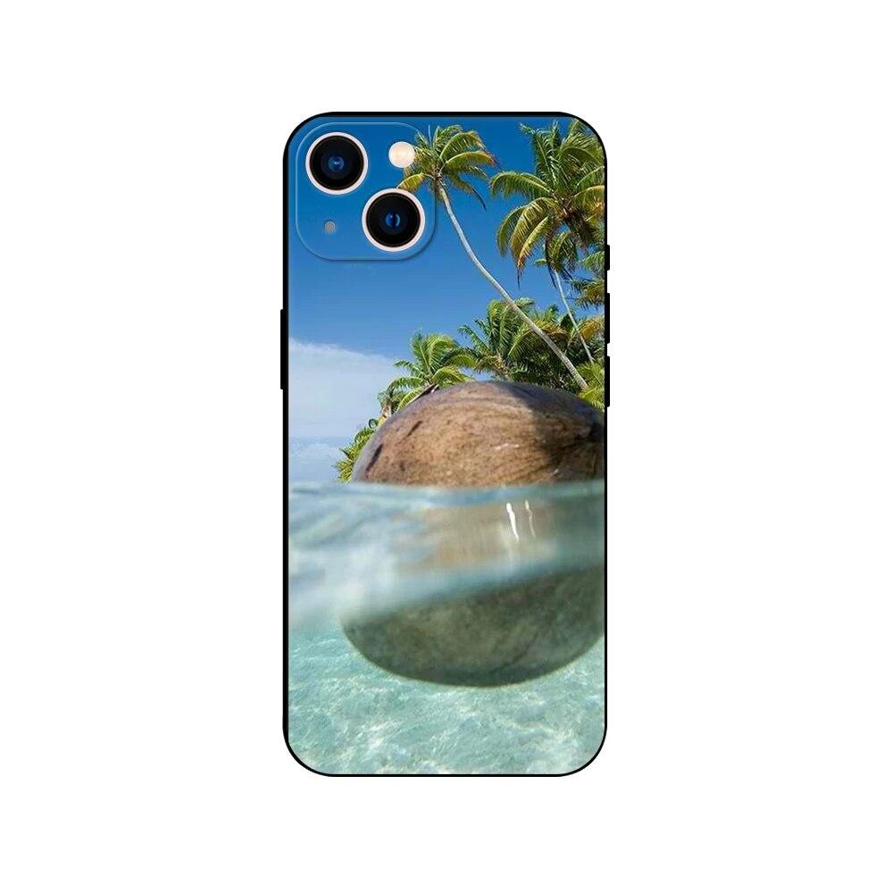 Чехол для телефона из скорлупы кокоса для iPhone Samsung Galaxy Redmi Xiaomi Oppo OnePlus Note SA 7 8 9 10 11 12 13 14 20 21 22 23 53 54 Pro Max Ultra TPU Soft