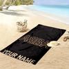 Custom Name ABBA Print Beach Towel, Large Soft Quick Dry Towel for Beach Camping Swimming