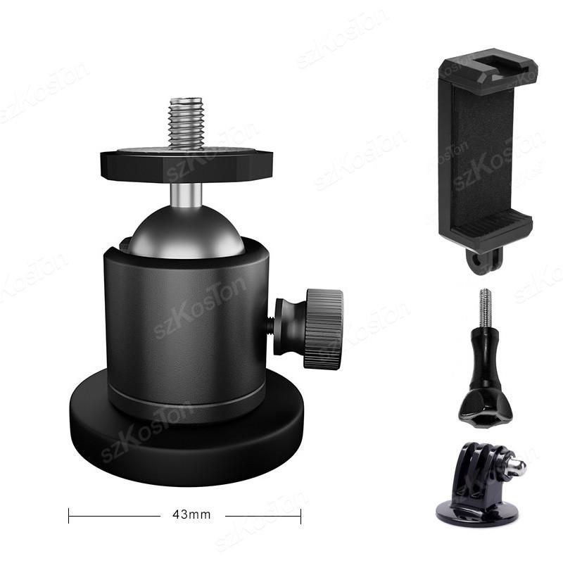 Metal Strong Magnetic Car Suction Cup Mount Camera Holder for GoPro 13 12 11 10 9 Insta360 X4 X3 GO 3S DJI OSMO Action 5 Camera