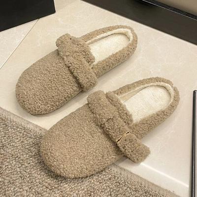 Балетки Женские Меховые Мягкие Тапочки 2025 Зима Уютные Повседневные Женские Мюли Обувь Дизайнерские Слингбэки Новые Шлепанцы Домашние Zapatos