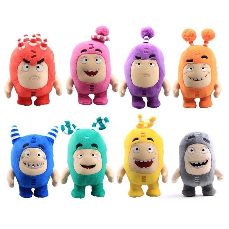 8 шт. 18 см Мультяшные плюшевые игрушки Oddbods Набитая игрушка Коллекция Рождественский Подарок на День Рождения Украшение для дома