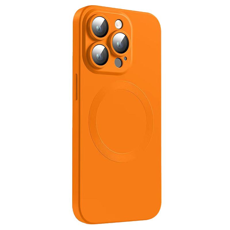 Magnetic Case for iPhone 13 Pro Compatible with MagSafe Liquid Silicone Phone Cover with Camera Lens Protector