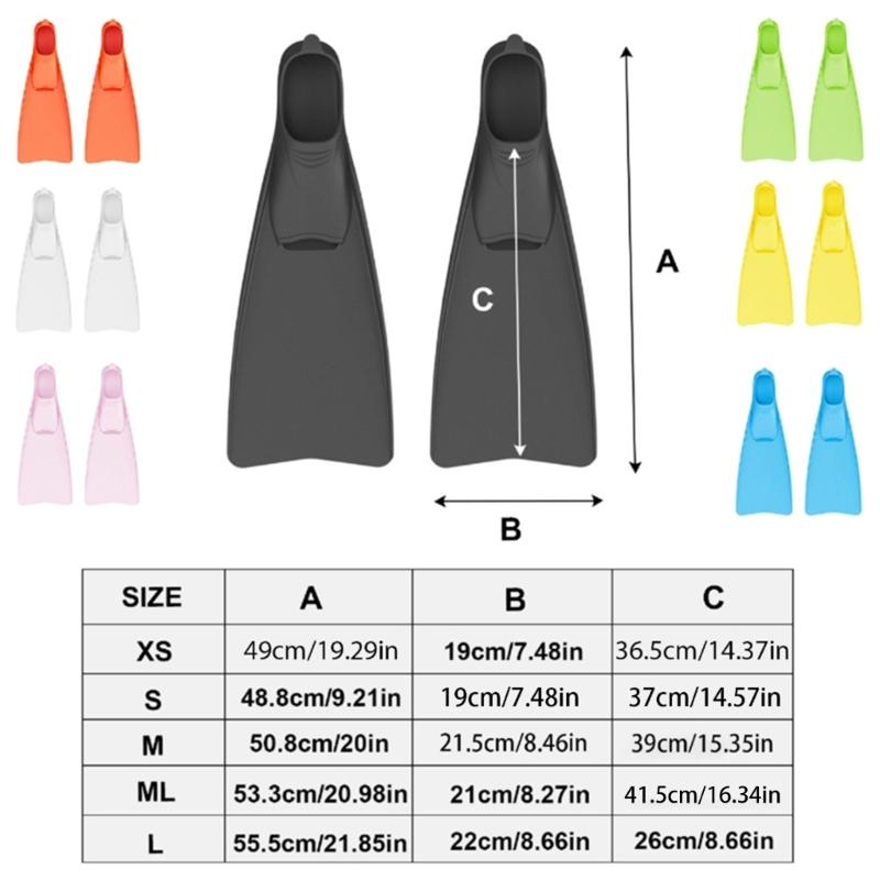 Flexible Diving Fin Snorkeling Swimming Flippers Swimming Assistant Equipment