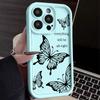 INS Retro Butterfly TPU Phone Case For iPhone 16 Pro 15 14 Plus 13 12 11 Pro Max Plus XS X XR 8 7 Shockproof Soft Bumper Back Cases Cover