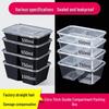ZISIZ Two-Compartment Disposable Lunch Box