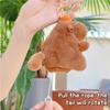 Cute Cartoon Plush Wings Capybara Keychain Kawaii Bag Pendant Hanging Ornaments Accessories Soft Stuffed Doll Toy Keyring Gifts