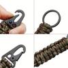 4 шт. Плетеные вручную брелоки с карабином, плетеный шнурок с крючком-клипсой для активного отдыха, кемпинга, пеших прогулок, путешествий