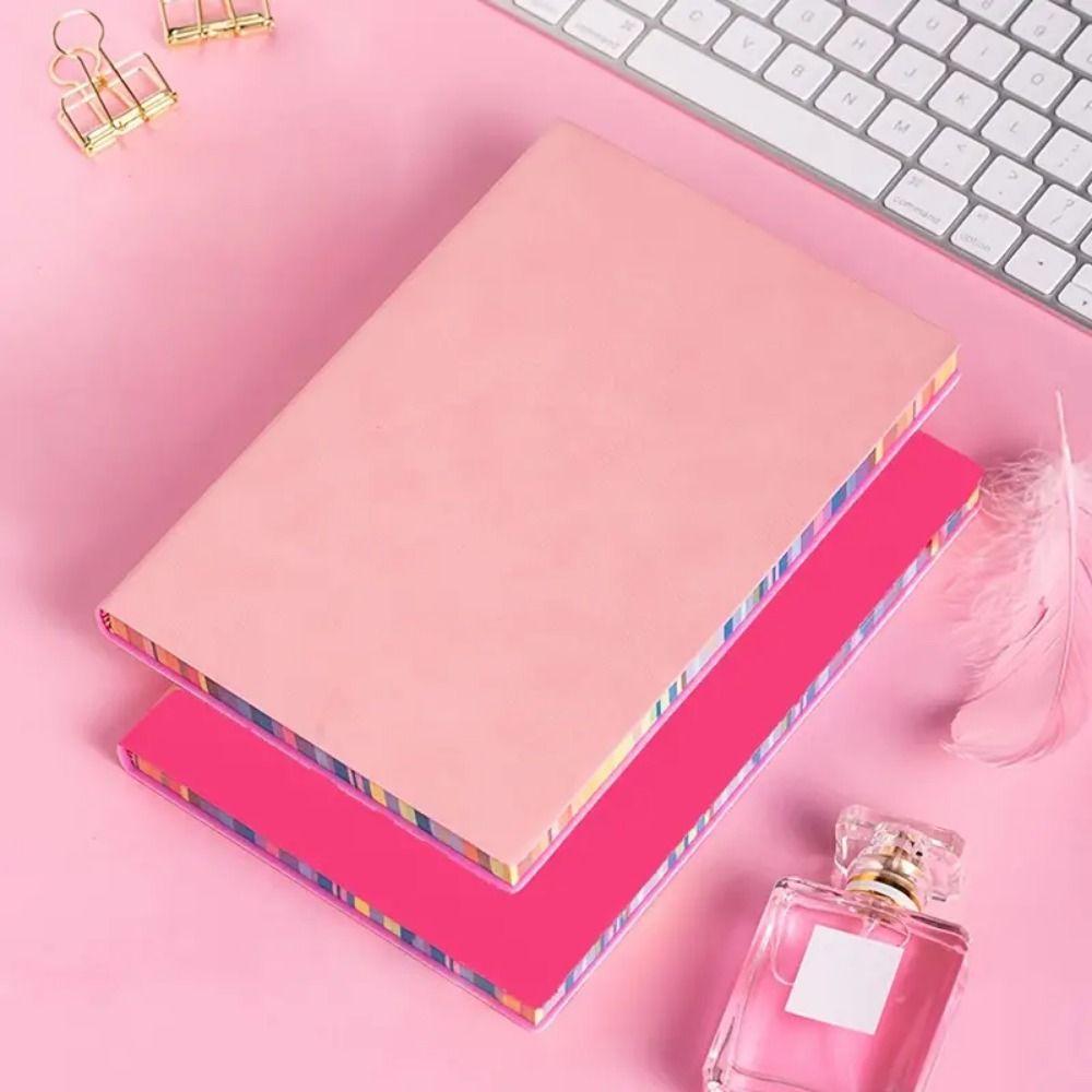 Thickened Work Meeting Record Book Soft Leather Cover A6/A5 Students Notebook  Meeting Minutes