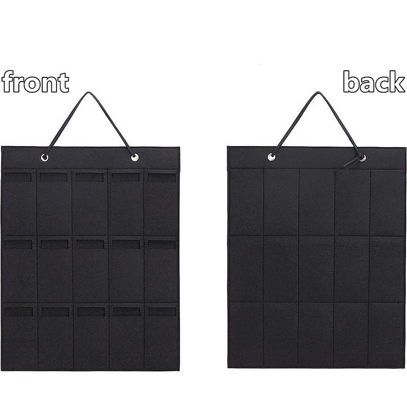 1Pc 15 Grids Glasses Organizer Storage Wall Hanging Bag Multifunctional Sunglasses Eyeglass Container Bag Foldable