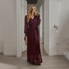 New Women'S Clothing Daily Temperament Elegant Casual Pure Desire Sexy Printed Jumpsuit Long Skirt Light Dress High-End Party Dress
