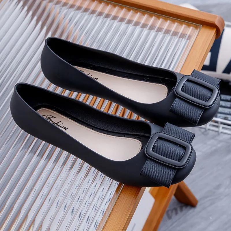 Zapatos de mujer женские симпатичные туфли с круглым носком и бантом из резины легкие нескользящие туфли на плоской подошве женские повседневные удобные мокасины ba112