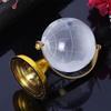 Metal Rotating World Globe Crystal Globe With Golden Stand Decor for Office Study Tabl Success Good Luck and Prosperity  Small Size Gift Item