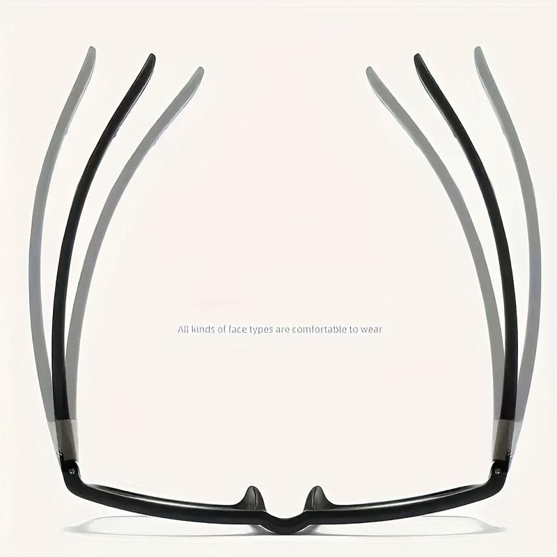 3 пары унисекс спортивных очков для чтения с прямоугольной оправой, блокирующие синий свет, удобные очки для чтения для пожилых людей