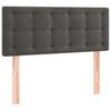 LED Headboard Dark Grey 80x5x78 88 cm Velvet