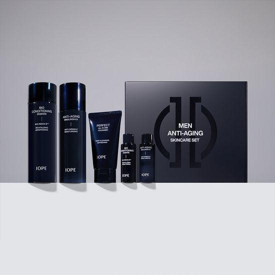 Iope Мужской костюм-двойка (эссенция 145 мл + эмульсия 120 мл + 3 миниатюры в комплекте)