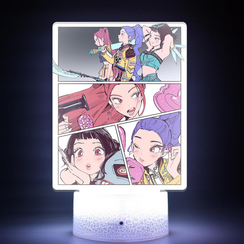 Kpop Demon Hunters Led Light With Touch Control For Home Decor And Gift Ideas