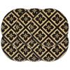 VidaXL Doilies 6 Pcs Black 38 Cm Round Jute