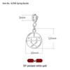 Fu Character Bracelet Charms: Gold Sand Pendants & Spacer Beads for DIY Jewelry