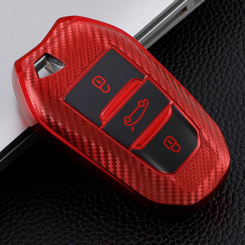 Soft Tpu Car Smart Key Case Full Cover Shell For Peugeot 308 408 508 2008 3008 4008 5008 Citroen