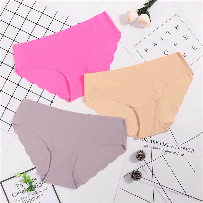 Женские трусики, мягкие ультратонкие бесшовные женские трусики для девочек, трусы, сексуальное нижнее белье, бикини