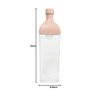 Бутылка HARIO Kirk Bottle 1200 мл дымчато-розовый смоляной вертикальный и горизонтальный кувшин с ситечком для чая, сделано в Японии KAB-120-SPR