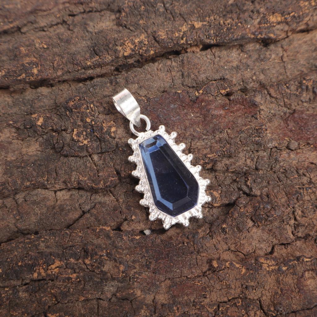 Tanzanite Stone Anniversary Gift Trendy Boho Pendant Jewelry 925 Sterling Silver PP-54-9