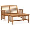 Day and Night - Day and Night Garden Furniture Set 2 Pieces Solid Acacia Wood