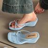 Fashionable Stiletto Flip-flops Women's Shoes and Stiletto Wedge Sandals