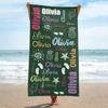 Пляжное полотенце Olivia С летним принтом Защита от солнца Ветрозащитное Подходит для бассейна Кемпинга Путешествий Плед