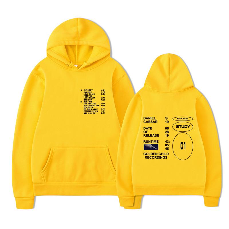 Autumn Winter Letter Printed Men's Hoodie Hoody Y2K Clothes Vintage Fashion Casual Unisex Long Sleeve Pullovers