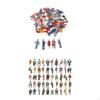 100pcs 1:87 Painted Figures HO Scale Standing and Sitting People Assorted Poses Model Trains