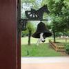 WTEMPO Iron Horse Head Shaped Doorbell Retro Hand-Cranked Decor Door Hanging Bell for Home Yard Garden Farm Housewarming Christmas Welcome Decoration
