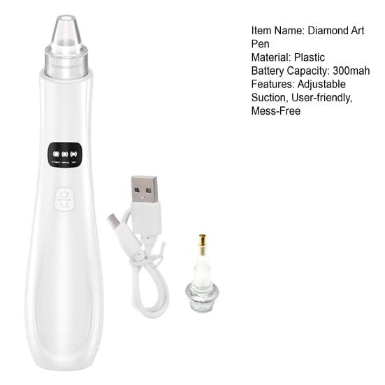 Вакуумная алмазная ручка для рисования, беспроводная электрическая алмазная ручка для рисования с 3 регулируемыми