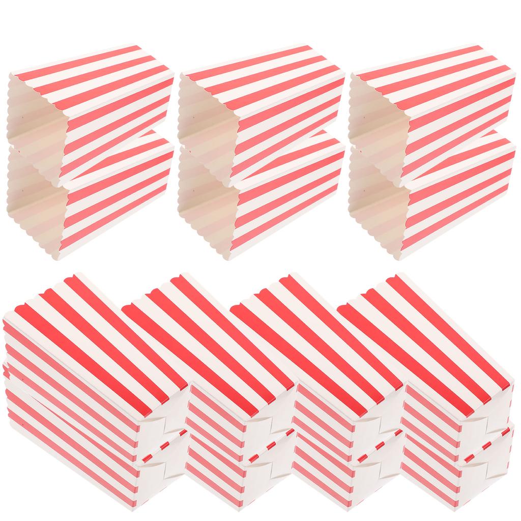 24 Pcs French Fries Party Favor Movie Night Supplies Popcorn Containers Cup Paper Boxes Snack Child Serving