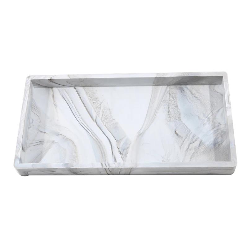 Kitchen Dish Soap Holder Silicone Dishwashing Brush Seasoning Jar Organize Tray Bathroom Vanity Organizer Home Decor