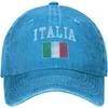 Funny-Italia-Italian-Italy-Flag Gifts for Women Men Black Cowboy Hat Flat Bill Hats Hat Baseball Cap for Sun Protection