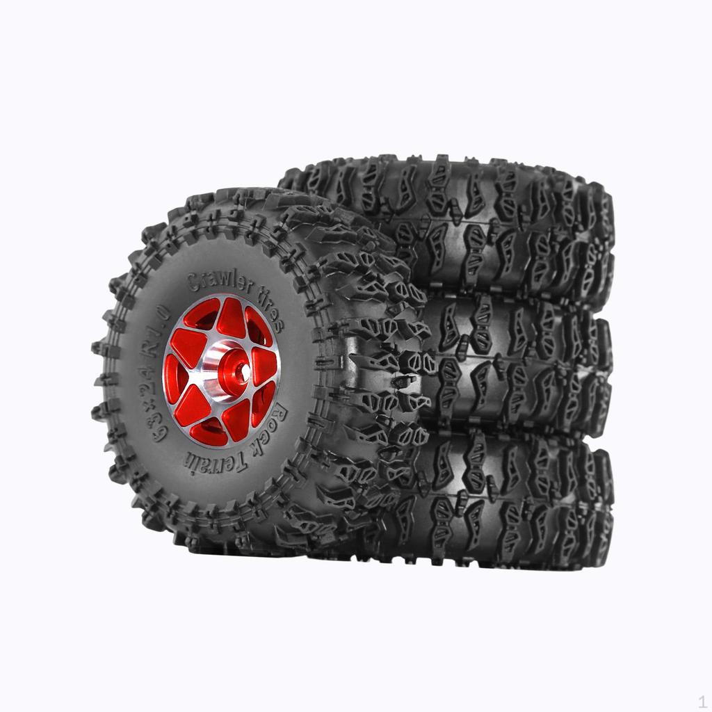 4 шт. 1/18 1/24 RC Шины Раллийные шины Износостойкость Обновление Колесный комплект для SCX24 Fcx24