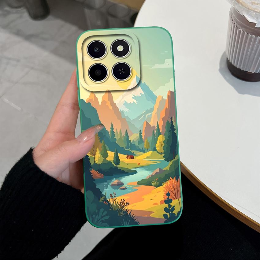 Чехол для телефона Honor X6c X6d X5a X5c X6a X7a X8d X9d X8c X7 X8 X6 Красивые Цветочные Узоры Легкий Мягкий Силиконовый Чехол Для Honor Защитный Корпус