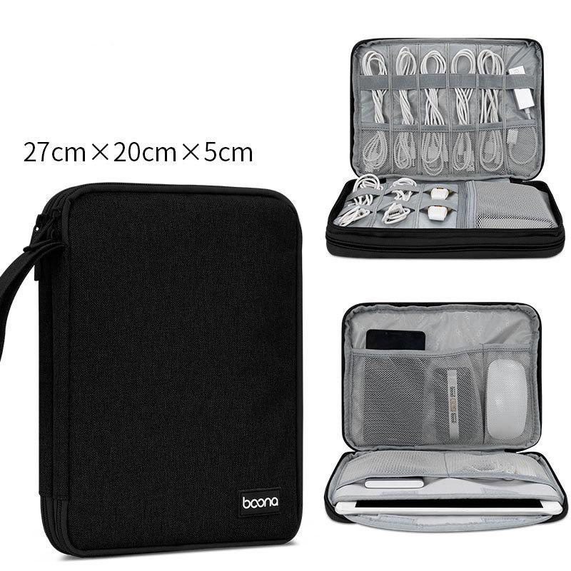 Boona Gadget Organizer Case Digital Storage Bag Electronics Organizer for Chargers Cables Hard Drive for IPhone Phone Protection Pouch