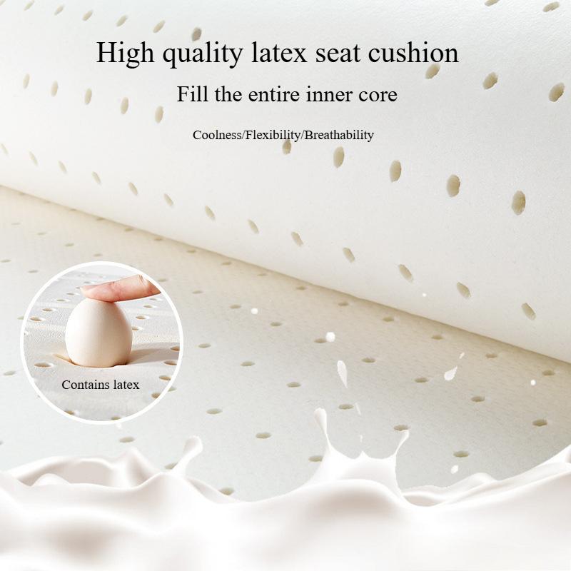 Sanrio Kuromi Car Seat Cushion Summer Ventilation Breathable Latex Cooling Pad for Vehicle Seats Comfortable Support