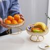 Light Luxury Fruit Plate Creative Living Room Home Fruit Basket Afternoon Tea Candy Dessert Stand Snack Tray Party Supplies