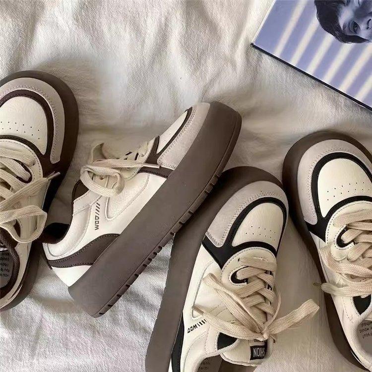 Осенняя обувь, новые женские кроссовки для бега 2024 года, новые модные американские кроссовки на платформе в стиле ретро, женские легкие кроссовки для бега