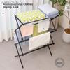 Выдвижная складная сушилка для одежды, складная стальная рама, охлаждающая сушилка для одежды, 3-ярусная, антикоррозийная, для сушки одежды, полотенец